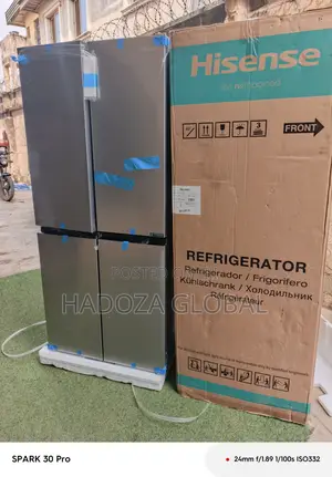4-door Cross Design Refrigerator 427l – Hisense