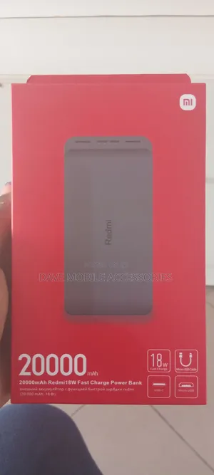 Redmi 20000mah Power Bank – 18w Fast Charging (Original)