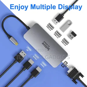 Selore Usb C to Dual Hdmi Dock for Mac /Windows