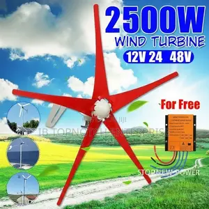 Energy Independence With 2500w 12v/24v/48v Horizontal Wind Turbine
