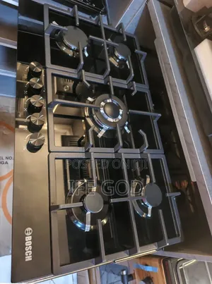 Original Bosch Built-in Blue Flame 5 Burners Gas Cooker Hob Automatic