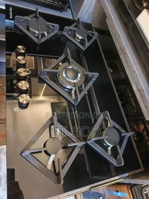 Original Polystar 90cm Built-in Blue Flame Light 5 Burners Gas Cooker