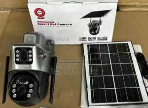 Dual Lenses CCTV Solar Cameras With Panel