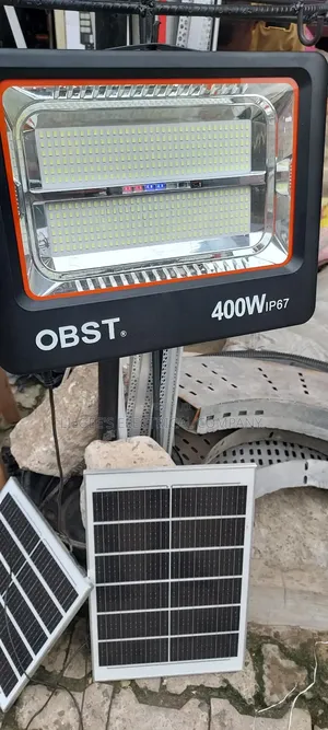 Obst 400 Watts Anti Theft Solar Flood Light With Seperate Panel