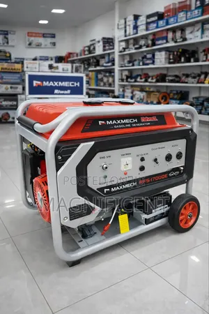 Original 15 Kva Maxmech RFS-17000e Gasoline Generator – Front Store Dp