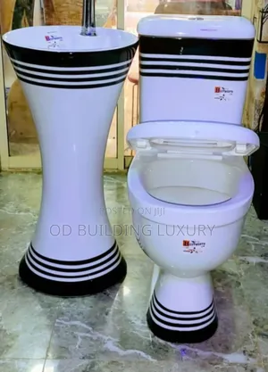 Bestworth Uk" Brand Water Closet and Standing Wash-Hand Basin Set,