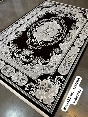 7by10 Feets Dark Brown Modern Thick Quality Turkish Persian Centre Rug
