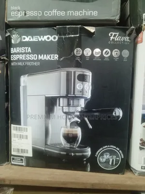 Daewoo Barista Espresso Digital Coffee Maker With Milk Frother -1350w