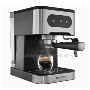Daewoo 20-Bar Pressure Espresso Coffee Maker With Steam Wand - 1350w
