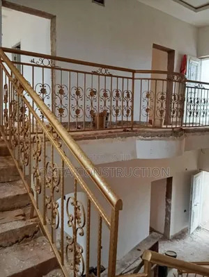 Double Heart Wronght Iron Handrail