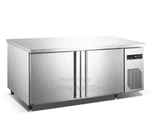 Stainless Steel 5ft Counter 2doors Fridge