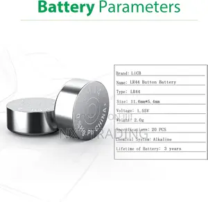 Cotchear 20pcs Ag5 Button Cell Battery