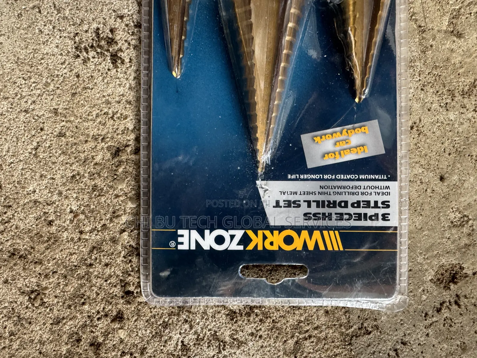 Workzone 3-Piece HSS Step Drill Set