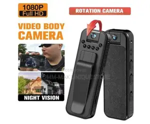 Mini Body Camera Sports Action Cam – 1080p Hd, Rotatable Lens,