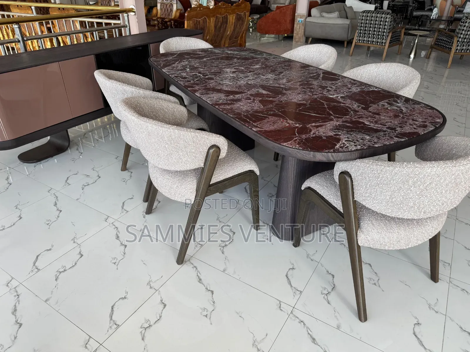 Theflon Sofa Set + Dining Set