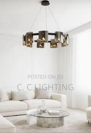 Crystal Minimalist Round Modern Chandelier Size 600mm