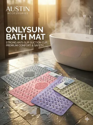 Big Size Bath Mat With Leg Scrub and Anti Slip Suction Cup