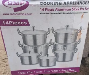 SMP 14-Piece Aluminum Stock Pot Set.