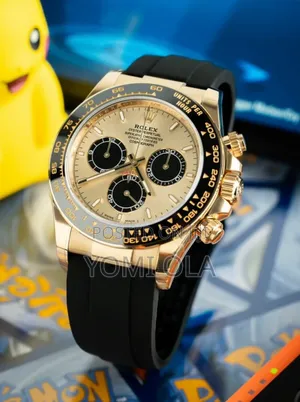 Rolex Day-Tona Cosmograph Gold Dial Swiss Watch