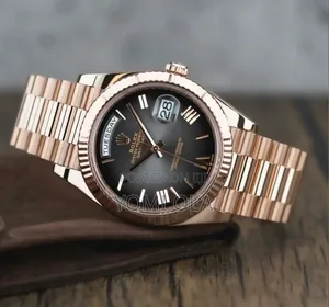 Rolex Oyster Day-Date Black Grey Dial Wristwatch