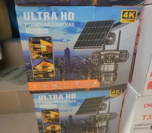 Ultra Hd Ptz Solar Camera (Tripple Lens) Available In Stock.
