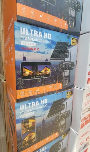 Smart Hd Ptz Solar Camera (Tripple Lens)Available In Stock.