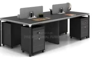 4seater Office Workstation With Mobel Drawer