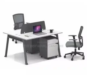 2seater Office Workstation With Mobel Drawer