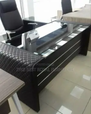 1.6miter Office Executive Tables With Extension and Mobile Drawers