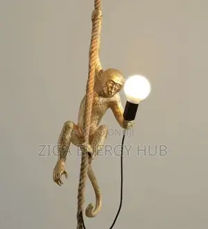 Gold Color Monkey Drop Pendant Light