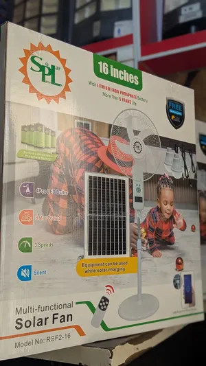 SPL 16" Multi-Functional Solar Fan.