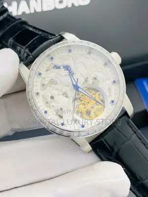 Hanboro Quality Luxury Men Automatic Engine Wristwatch