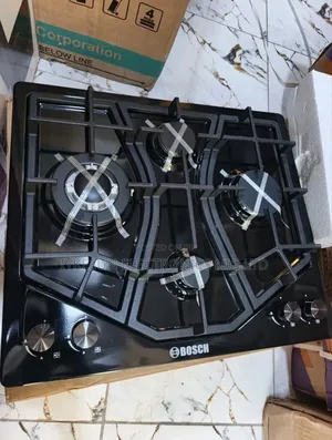 Original Bosch Built-in Blue Flame 4 Burners Black Stainless Burners