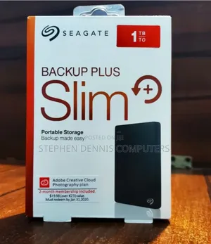 Seagate Backup Plus Slim 1tb Portable External Hard Drive