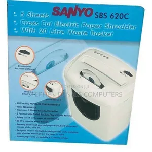 Sanyo SBS 620c Cross-Cut Electric Paper and Cd Shredder