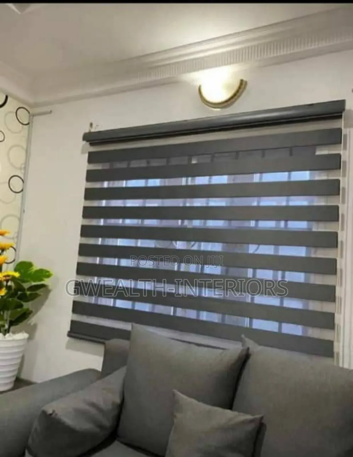 Gray Window Blinds