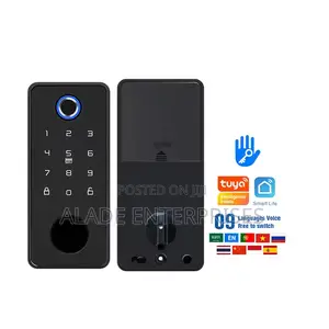 Tuya App Deadbolt Door Lock, Entry Door Lock With Password Fingerprint