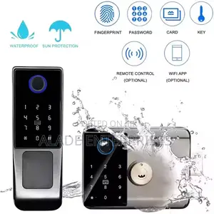 Automatic Digital Wifi Smart Rim Door Lock With Tuya App Waterproof