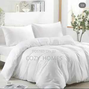 Premium White Duvet Set – 100% American Cotton Hotel Standard (6x6)