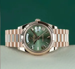 Rolex Daydate Rose Gold With Olive Dial