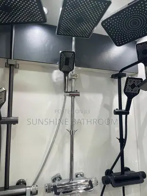 Luxury Quality Shower Set Black,Gray ,Stainless