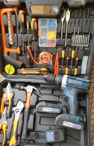 Original Toolsbox Set With Drilling Machine