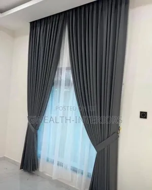 Dark Gray Turkish Curtains Matte