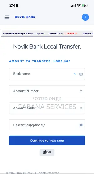 Online Banking Website