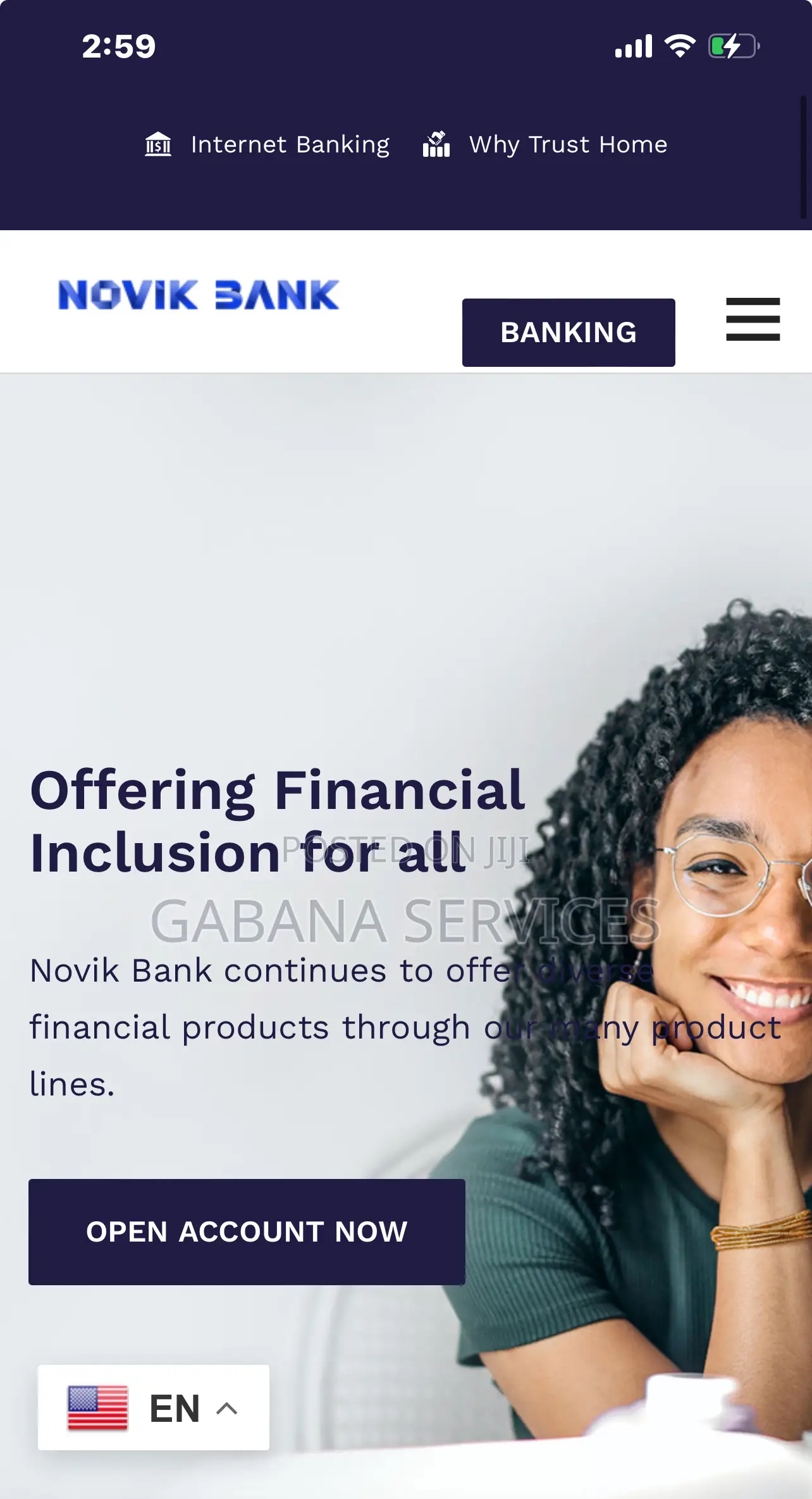 Online Banking Website