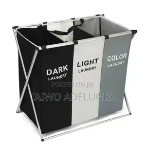 3 in 1 Partition Laundry Cloth Basket
