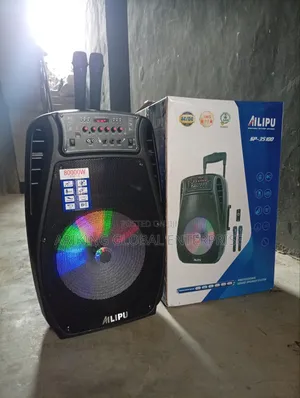 Wireless Pa System With Two Microphones and a Remote Control.