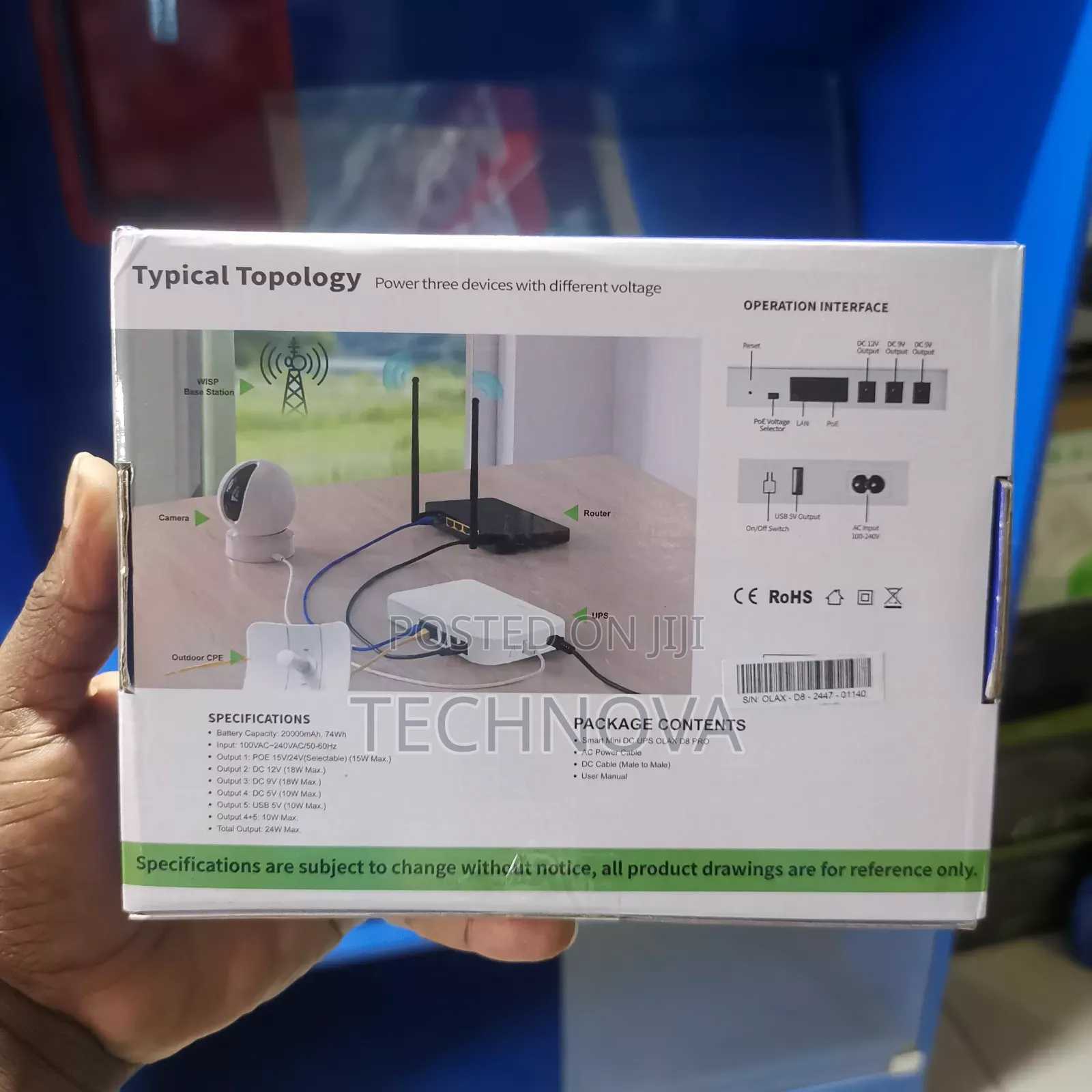 Olax 20000mah Smart Mini Dc Ups
