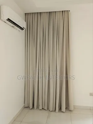 Beige Turkish Curtains With Accessories