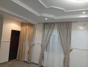 Cream Turkish Curtains With Accessories